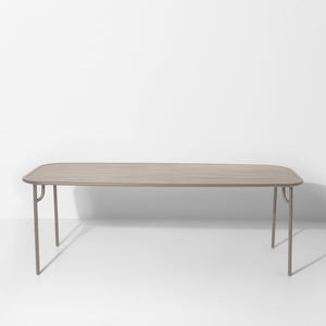 Week-end Rectangular Slatted Garden Table - 2 Sizes