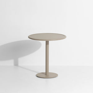 Week-end Garden Round Bistro Table - 2 Heights