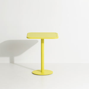 Week-end Garden Square Bistro Table - 2 Heights