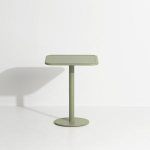 Week-end Garden Square Bistro Table - 2 Heights