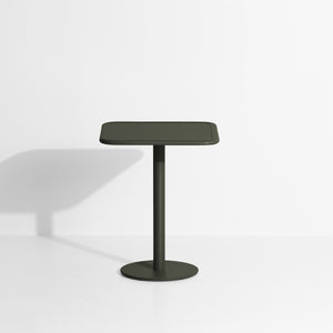 Week-end Garden Square Bistro Table - 2 Heights