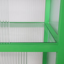 Load image into Gallery viewer, HKliving Ribbed Glass Fern Green Vitrine