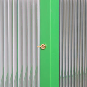 HKliving Ribbed Glass Fern Green Vitrine