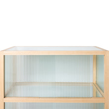 Load image into Gallery viewer, HKliving Ribbed Glass Natural Vitrine