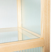 Load image into Gallery viewer, HKliving Ribbed Glass Natural Vitrine