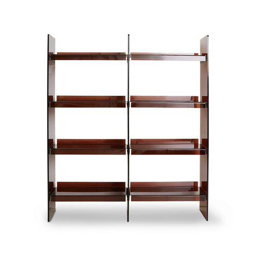 HKliving Smokey Brown Acrylic Shelving - 2 Columns