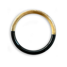 Load image into Gallery viewer, Lacquered Buffalo Horn Bangle – Black