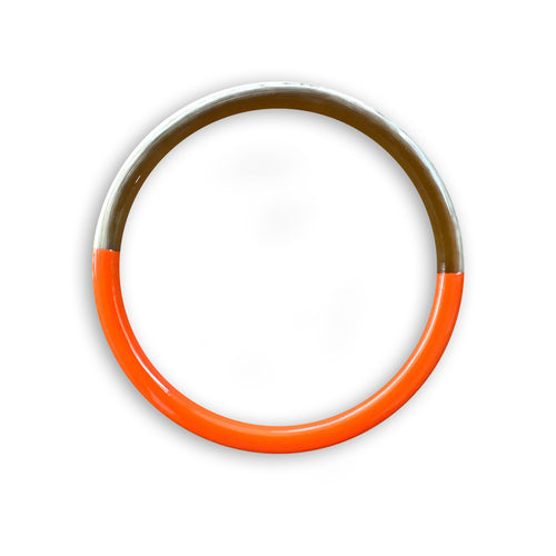 Lacquered Buffalo Horn Bangle – Orange