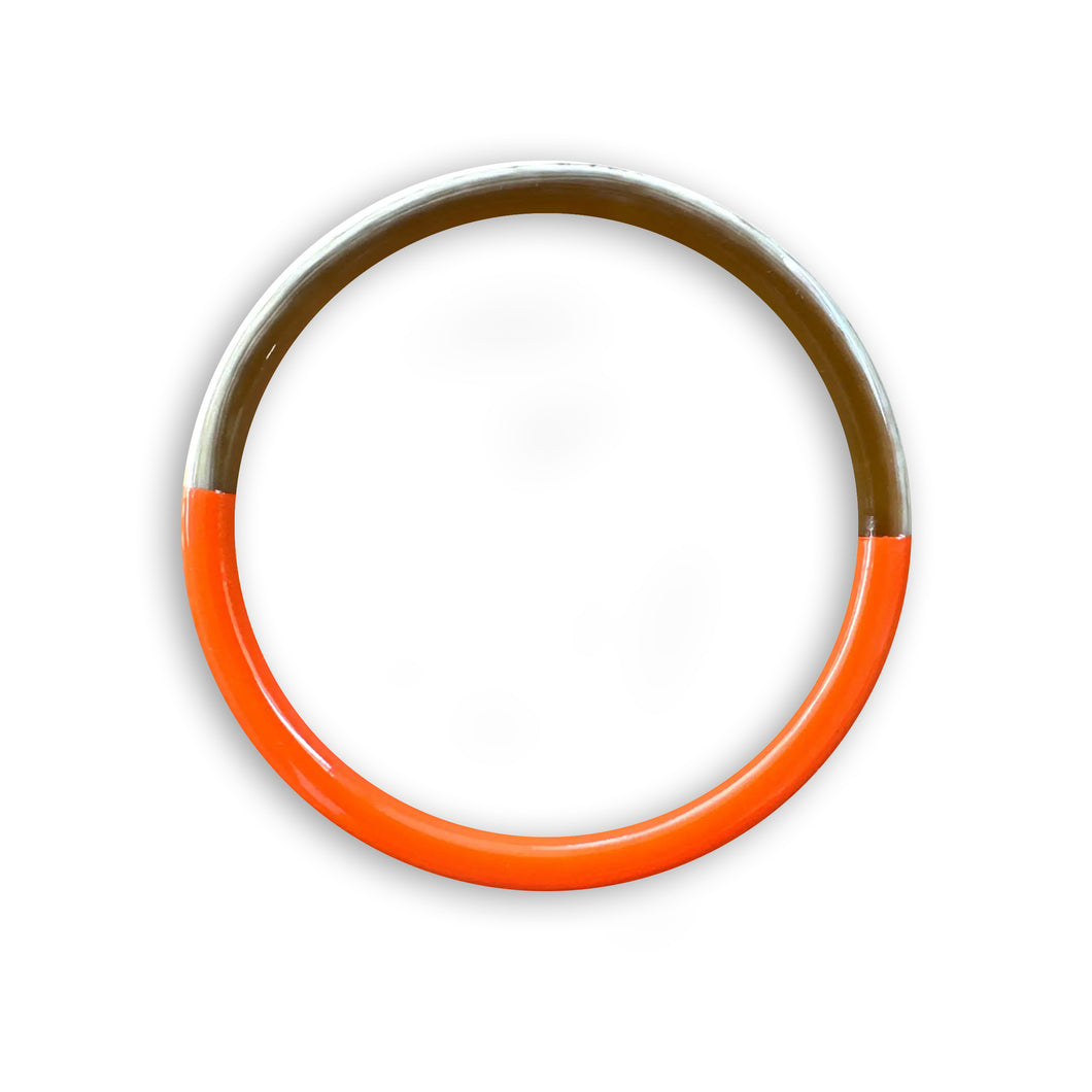 Lacquered Buffalo Horn Bangle – Orange