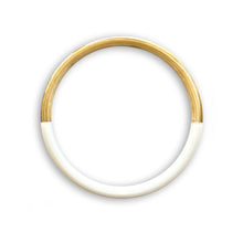 Load image into Gallery viewer, Lacquered Buffalo Horn Bangle – White