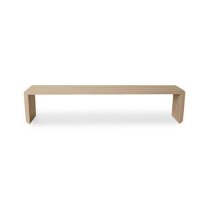 HKliving Slatted Bench Sand 160 cm