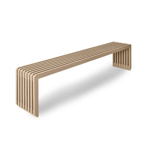 HKliving Slatted Bench Sand 160 cm