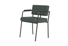 Load image into Gallery viewer, Monday Black Dining Chair With Arms