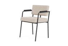 Load image into Gallery viewer, Monday Black Dining Chair With Arms