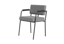 Load image into Gallery viewer, Monday Black Dining Chair With Arms