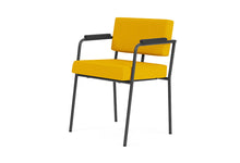 Load image into Gallery viewer, Monday Black Dining Chair With Arms