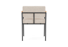 Load image into Gallery viewer, Monday Black Dining Chair With Arms
