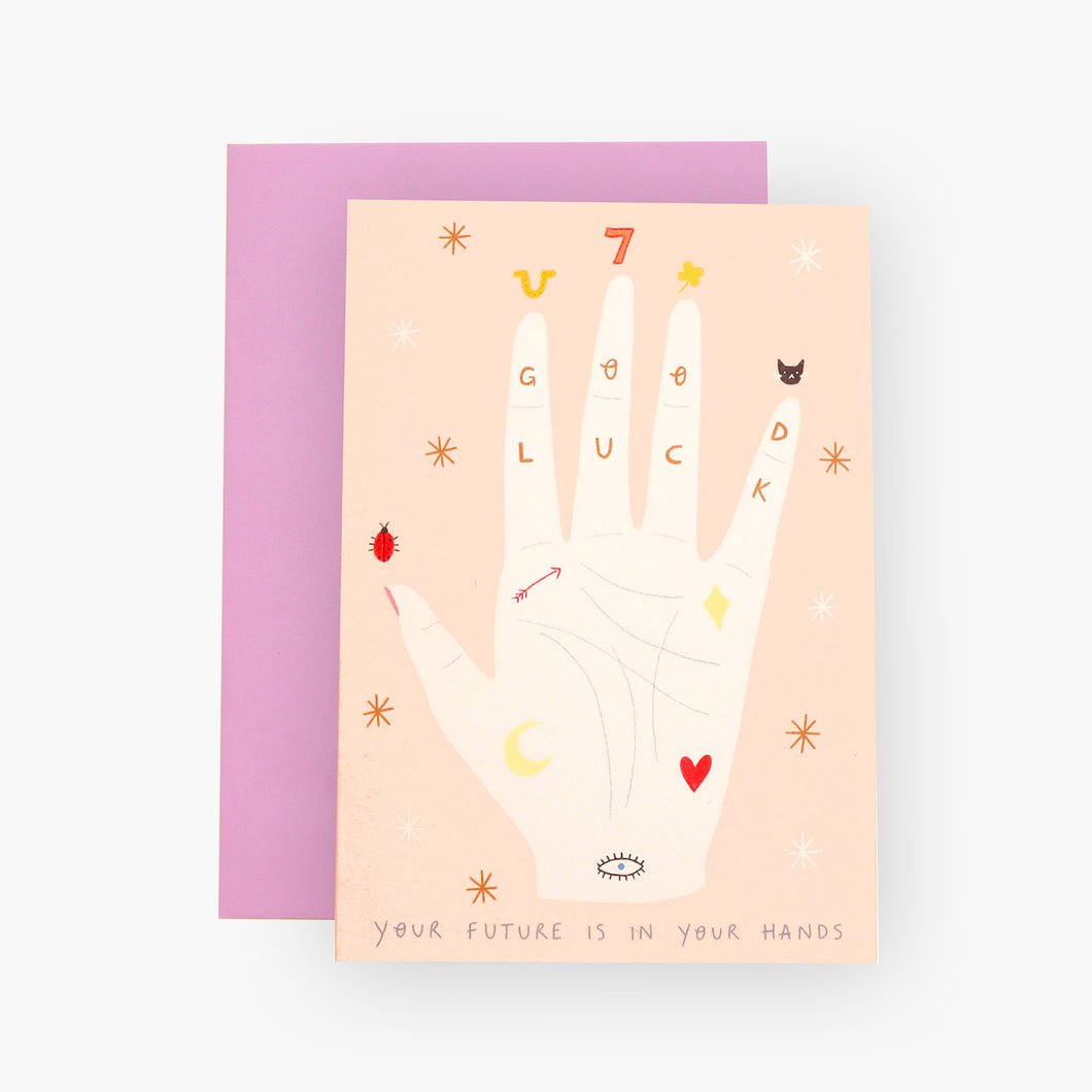 Palmistry Good Luck Greetings Card