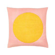 Load image into Gallery viewer, Quilted Full Moon Cushion Cover - Pink &amp; Honey