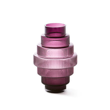 Load image into Gallery viewer, Small Purple Steps Vase