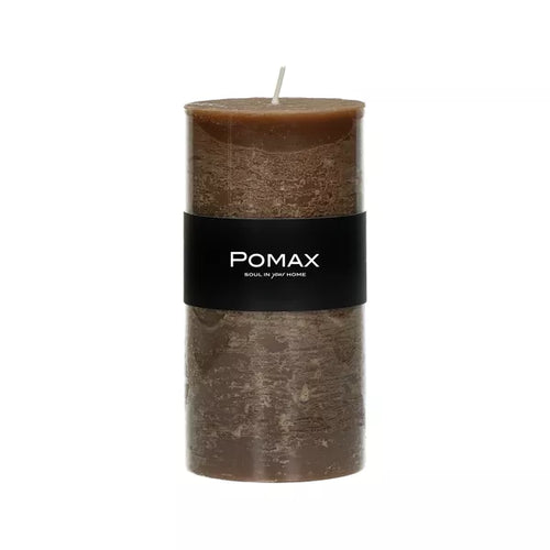 Pomax Large Paraffine Wax Candle - Hazelnut