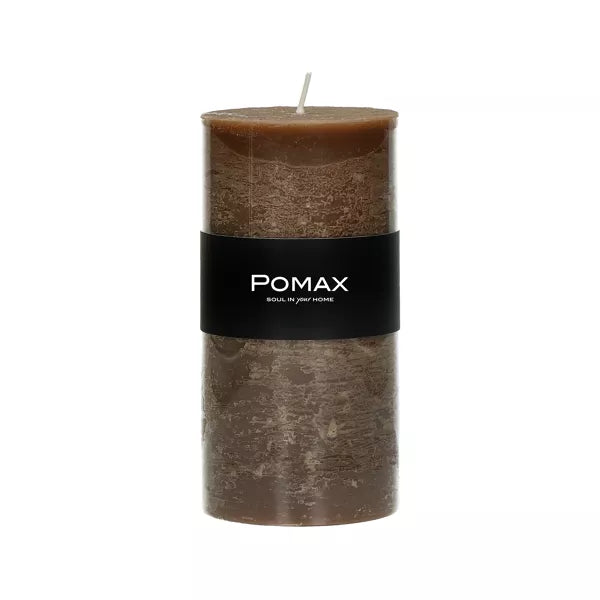 Pomax Large Paraffine Wax Candle - Hazelnut