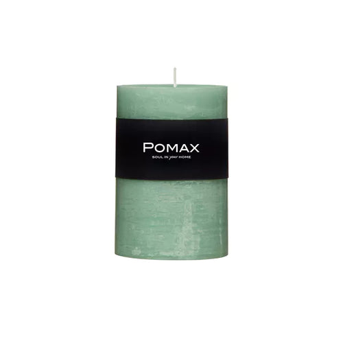 Pomax Small Paraffine Wax Candle - Light Aqua