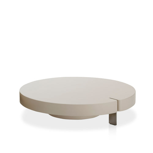 Saba Butter Thick Round Coffee Table