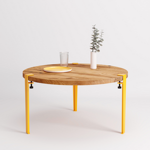 TIPTOE Round Coffee Table - Reclaimed Wood