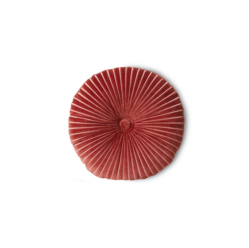 HKLIVING Round Ripple Cushion - Burgundy