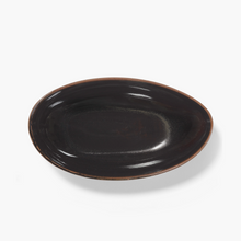 Load image into Gallery viewer, Out of Lines Oval Serving Bowl Dark Brown