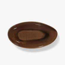 Load image into Gallery viewer, Out of Lines Oval Serving Bowl Ocher