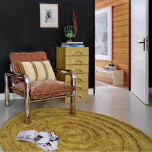 Load image into Gallery viewer, HKLIVING Round Woolen Rug - Seaweed