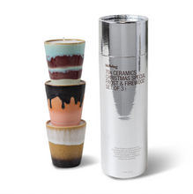 Load image into Gallery viewer, HKLIVING 70&#39;s Ceramic Candles Set - Frost &amp; Firewood