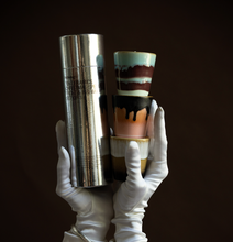 Load image into Gallery viewer, HKLIVING 70&#39;s Ceramic Candles Set - Frost &amp; Firewood