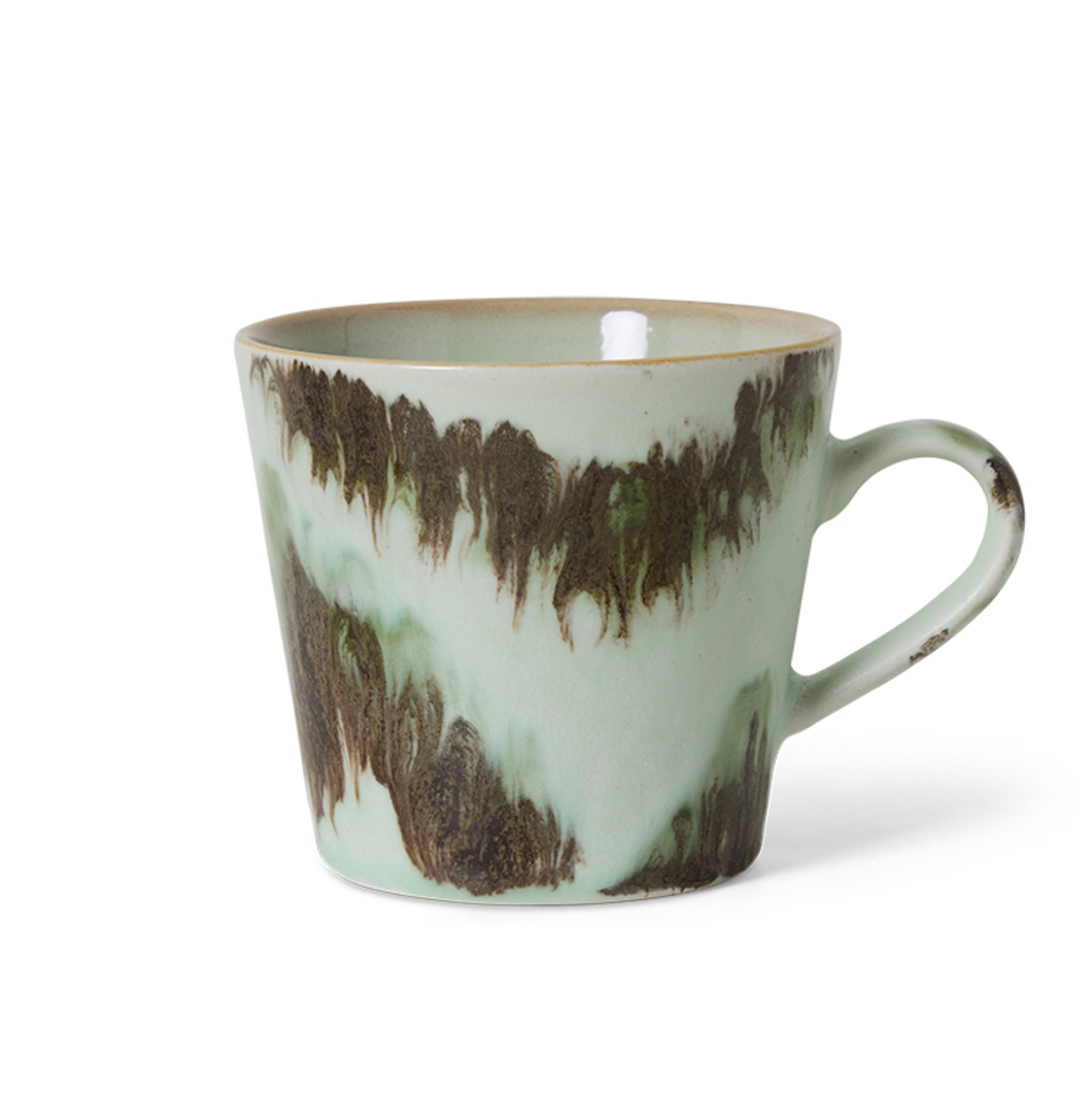 HKLIVING 70's Ceramics Cappuccino Mug - Tide