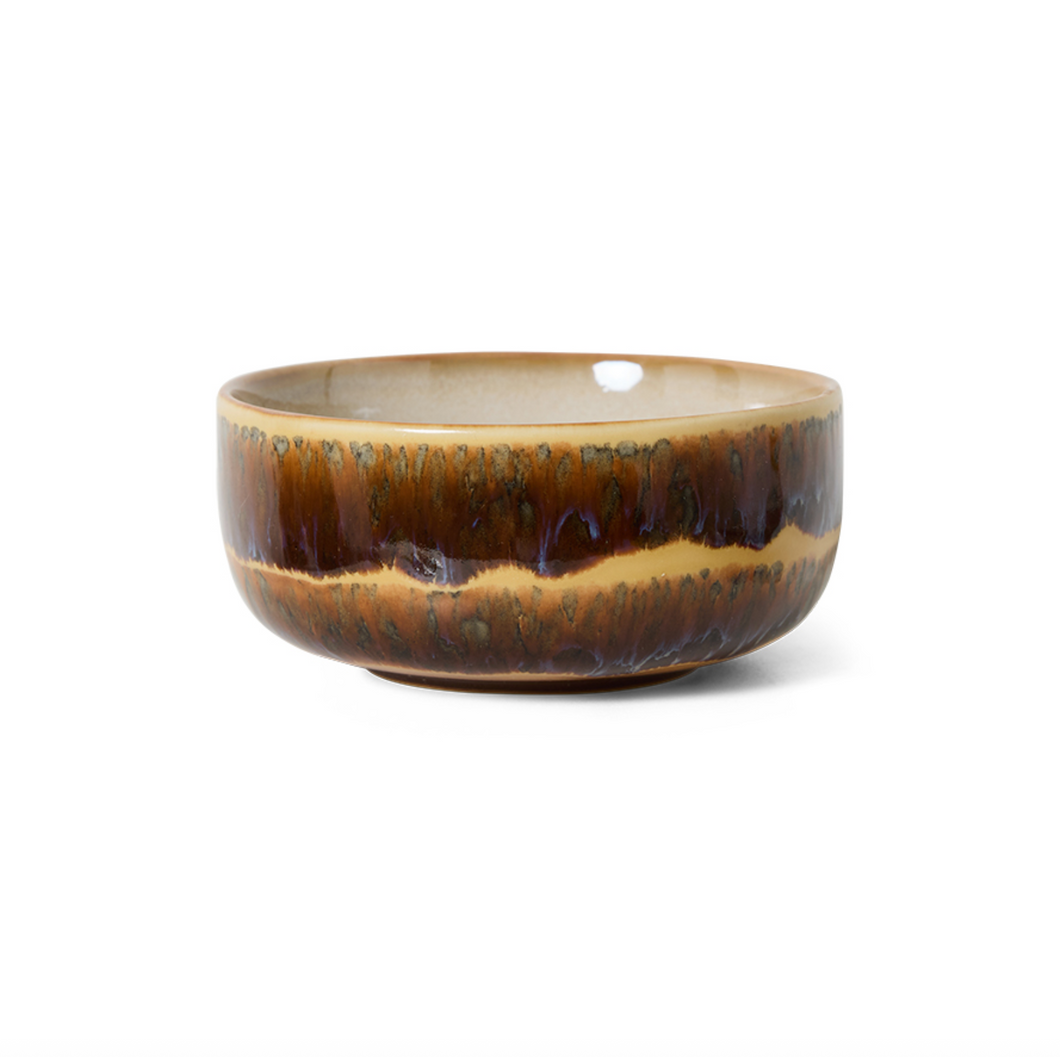 HKLIVING 70's Ceramic Cliffs Dessert Bowl