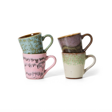 Load image into Gallery viewer, HKLIVING 70&#39;s Ceramic Brutalism Espresso Mugs - Set of Four