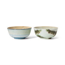 Load image into Gallery viewer, HKLIVING 70&#39;s Ceramic Ramen Bowls - Minimalist - Set of Two