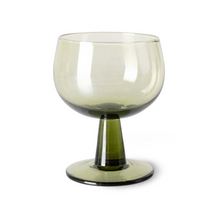 Load image into Gallery viewer, HKliving The Emeralds Set of Four Glasses - Olive Green