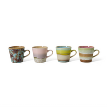Load image into Gallery viewer, HKliving 70&#39;s Ceramic Rococo Americano Mugs - Set of Four