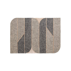 Saba Graphic Grey Rug - 2 Sizes