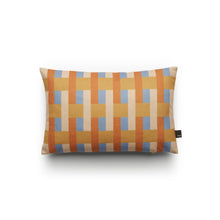 Load image into Gallery viewer, Baja Blue Stripes and Checks Cushion