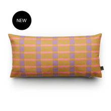 Load image into Gallery viewer, Caramel Stripes and Checks Cushion