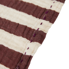 Load image into Gallery viewer, HKliving Mediterranean Striped Burgundy Cotton Napkins - Set of 2