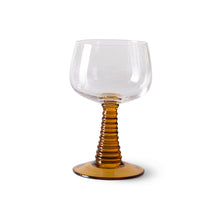 Load image into Gallery viewer, HKliving Ochre Tall Swirl Wine Glass