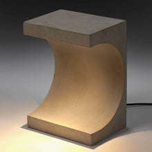 Load image into Gallery viewer, Tangent Concrete Side Table With Light