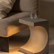 Load image into Gallery viewer, Tangent Concrete Side Table With Light