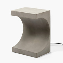 Load image into Gallery viewer, Tangent Concrete Side Table With Light