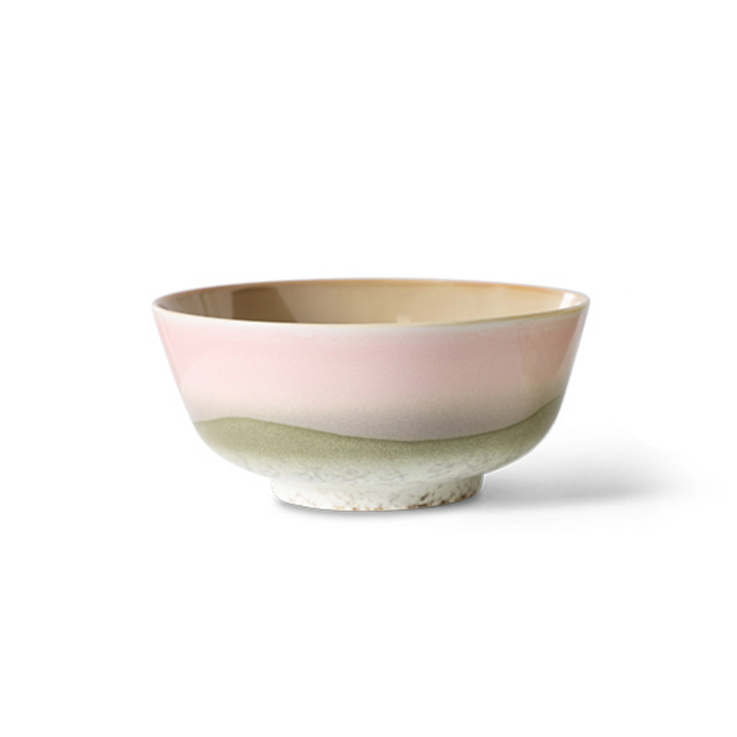 HKLIVING 70's Ceramic Ramen Bowl - Pink